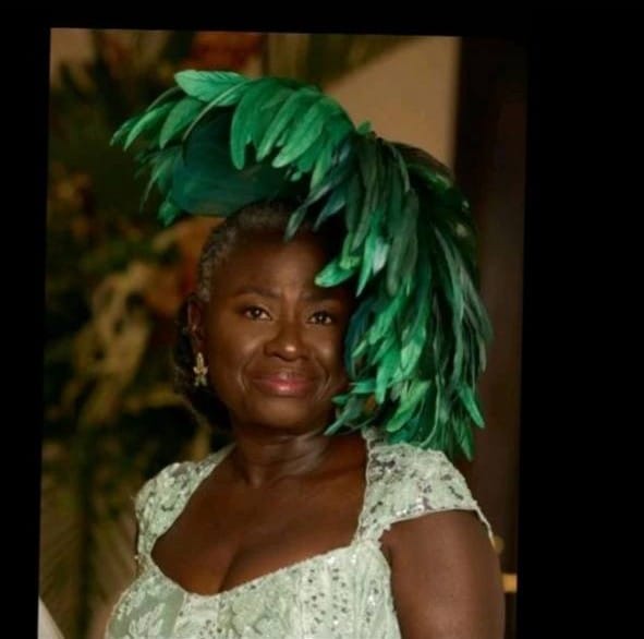 A Hats Code customer wearing her piece